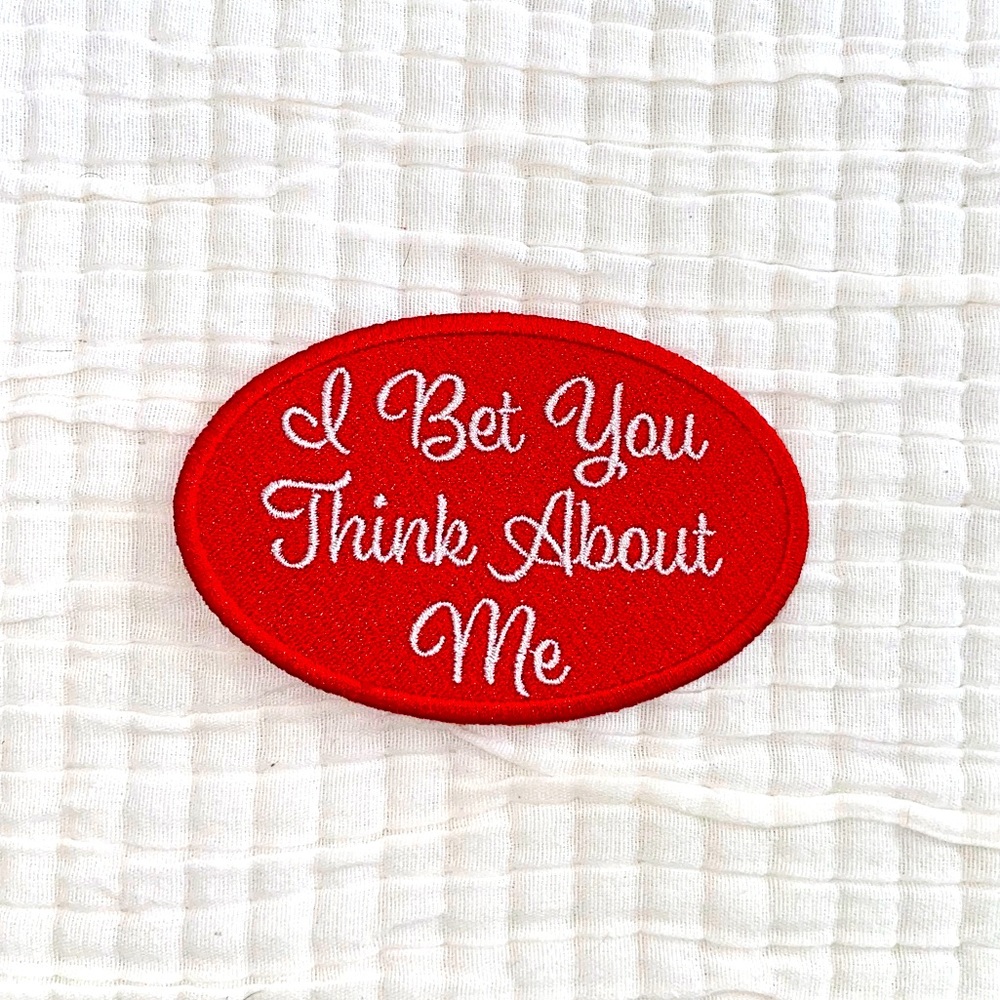 TAYLOR SWIFT- I Bet You Think About Me Iron-on Patch, Red Taylor's Version Patch